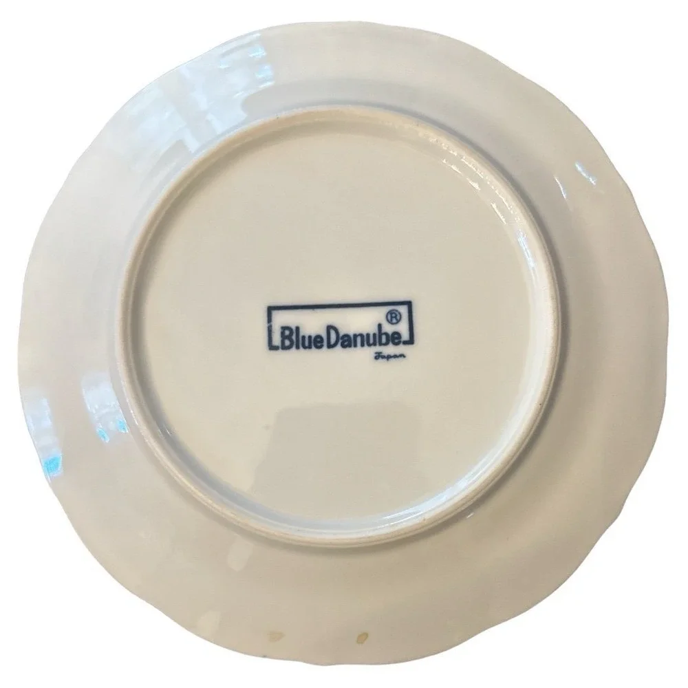 Blue Danube Floral Dinner Plates Set of 8 Blue Onion‎ Scalloped Edge